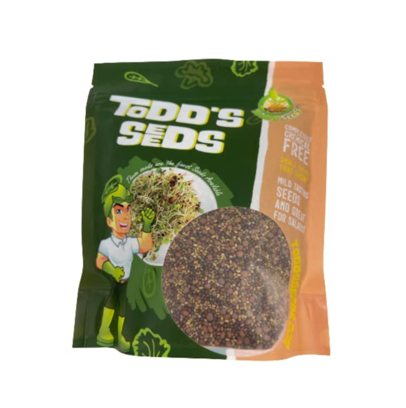 Broccoli and Friends Sprouting Seed Mix: Broccoli, Crimson Clover, Red Radish, Alfalfa - Image 3