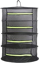 Drying Rack Plant Net Premium Mesh Tents Dryer kit Hanging Clothes Net Folding Nylon Netting Collapsible Mesh Food Dehydrator Receive Storage Carrying Bag 2/4/6 Layer 2FT (4 Layer)