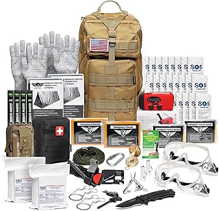 EVERLIT Complete 72 Hours Earthquake Bug Out Bag Emergency Survival Kit for Family. Be Prepared for Hurricanes, Floods, Tsunami, Other Disasters