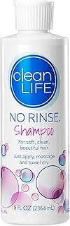 No-Rinse Shampoo, 8 fl oz - Leaves Hair Fresh, Clean and Odor-Free, Rinse-Free Formula
