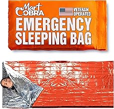 Emergency Sleeping Bag for Survival Gear and Supplies Life Bivy Sack Waterproof Mylar Emergency Blankets for Survival Kit Car Camping Gear Hiking Tac Bivvy Go Bags Supplies Sleep Sacks Shelter