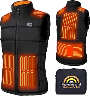 Weamest Heated Vest for Men Women with 16000mAh 7.4V Battery Pack Included, Size Adjustable Heated Vests